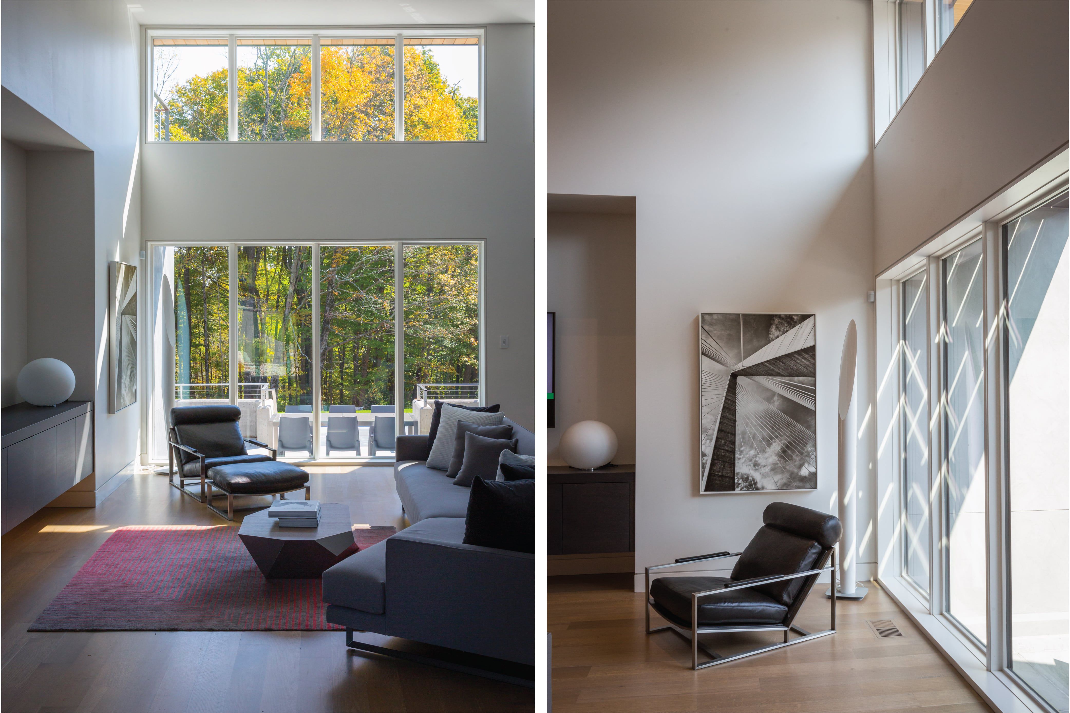 Modern and contemporary living room design by Cincinnati's premier interior designer, RM Interiors.