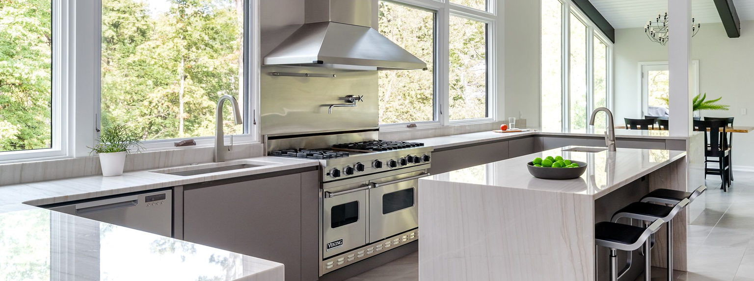 Interior of a contemporary kitchen design